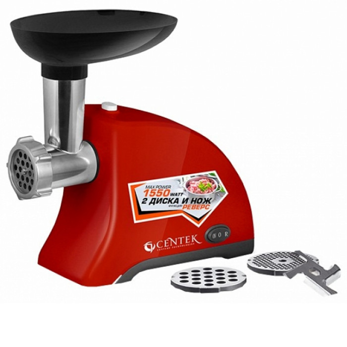Мясорубка CENTEK CT-1609 красный Мясорубка CENTEK CT-1609 красный