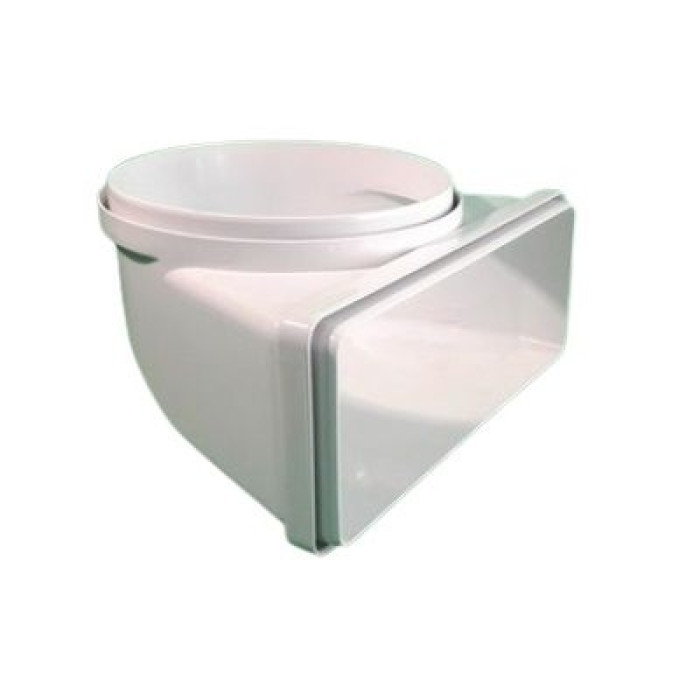 Переходник угловой прямоугольн./круглый FABER CRC90 220х90мм (112.0459.451) Переходник угловой прямоугольн./круглый FABER CRC90 220х90мм (112.0459.451)