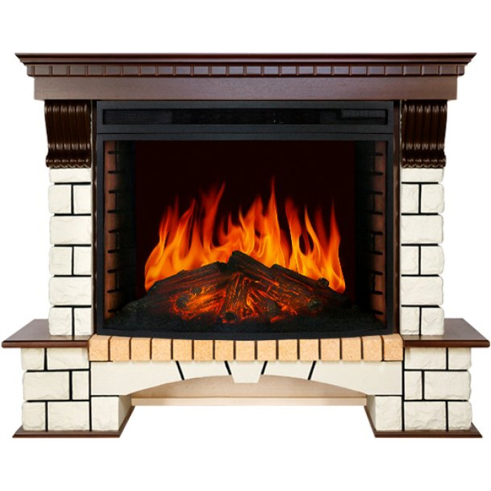Камин ROYAL FLAME pierre luxe под dioramic 33 (темный дуб) Камин ROYAL FLAME pierre luxe под dioramic 33 (темный дуб)