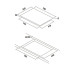 Поверхность FALMEC PIANO INDUZIONE 78x52 Поверхность FALMEC PIANO INDUZIONE 78x52