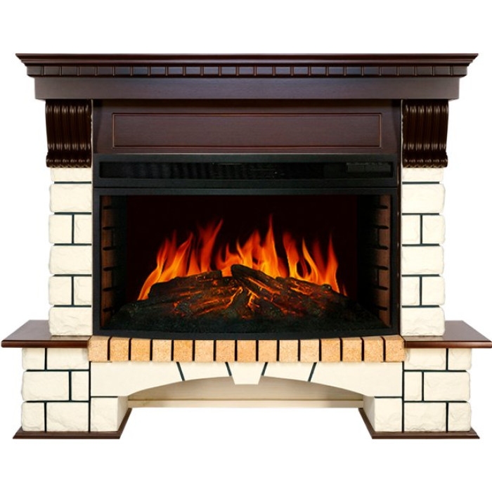 Камин ROYAL FLAME pierre luxe под dioramic 33w (темный дуб) Камин ROYAL FLAME pierre luxe под dioramic 33w (темный дуб)