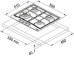 Поверхность FRANKE fhtl 604 3g tc gf c Поверхность FRANKE fhtl 604 3g tc gf c