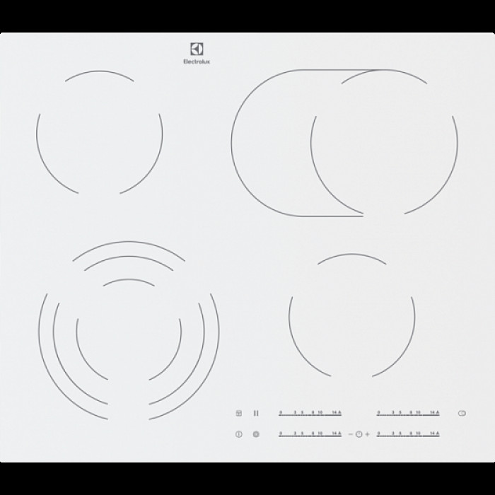 Стеклокерамическая панель Electrolux CKE 6450 WC Стеклокерамическая панель Electrolux CKE 6450 WC
