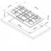 Варочная поверхность ELECTRONICSDELUXE GG51130245F TC-000 Варочная поверхность ELECTRONICSDELUXE GG51130245F TC-000