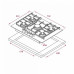 Поверхность TEKA CGW LUX 60 TC 4G AI AL CI (40217007) Поверхность TEKA CGW LUX 60 TC 4G AI AL CI (40217007)