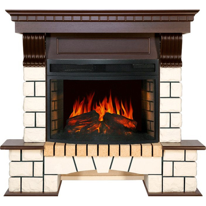 Камин ROYAL FLAME pierre luxe под dioramic 25 (темный дуб) Камин ROYAL FLAME pierre luxe под dioramic 25 (темный дуб)