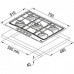 Поверхность FRANKE fhtl 755 4g tc co c Поверхность FRANKE fhtl 755 4g tc co c