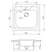 Кухонная мойка Zigmund & Shtain Platz 500.6 polished + сифон Кухонная мойка Zigmund & Shtain Platz 500.6 polished + сифон