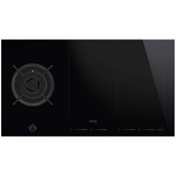 Комбинированная варочная панель Smeg PM6912WLDX Комбинированная варочная панель Smeg PM6912WLDX