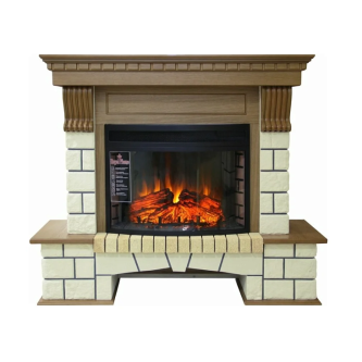 Камин ROYAL FLAME pierre luxe под dioramic 25 (дуб)