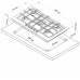 Варочная поверхность ELECTRONICSDELUXE GG51130245F TC-005