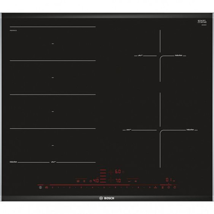 Индукционная стеклокерамич. панель Bosch PXE 675DC1E Индукционная стеклокерамич. панель Bosch PXE 675DC1E