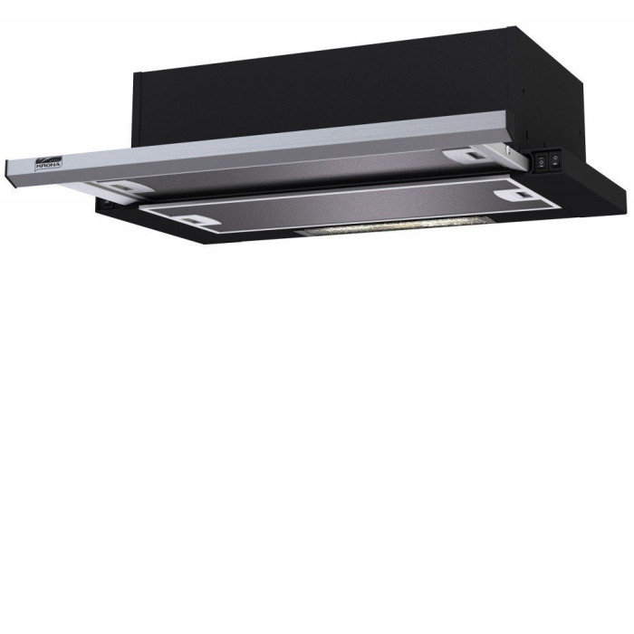 Вытяжка KRONASTEEL KAMILLA slim 600 black/inox (2 мотора) Вытяжка KRONASTEEL KAMILLA slim 600 black/inox (2 мотора)