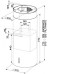Вытяжка Faber CYLINDRA ISOLA PLUS WH GLOSS A37