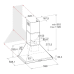 Каминная вытяжка Hotpoint-Ariston HHPN 6.5F LM AN