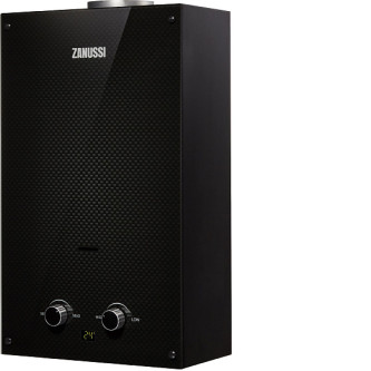 Водонагреватель газовый Zanussi GWH 10 Fonte Glass Carbon Водонагреватель газовый Zanussi GWH 10 Fonte Glass Carbon