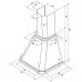 Каминная вытяжка Kronasteel NEYA 600 слоновая кость Каминная вытяжка Kronasteel NEYA 600 слоновая кость