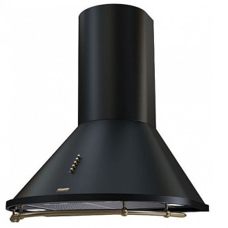 Вытяжка KRONASTEEL nikol 600 black/bronze push button Вытяжка KRONASTEEL nikol 600 black/bronze push button