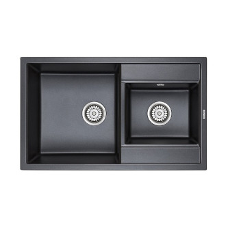 Кухонная мойка PAULMARK Tandem PM238250-BLM Кухонная мойка PAULMARK Tandem PM238250-BLM
