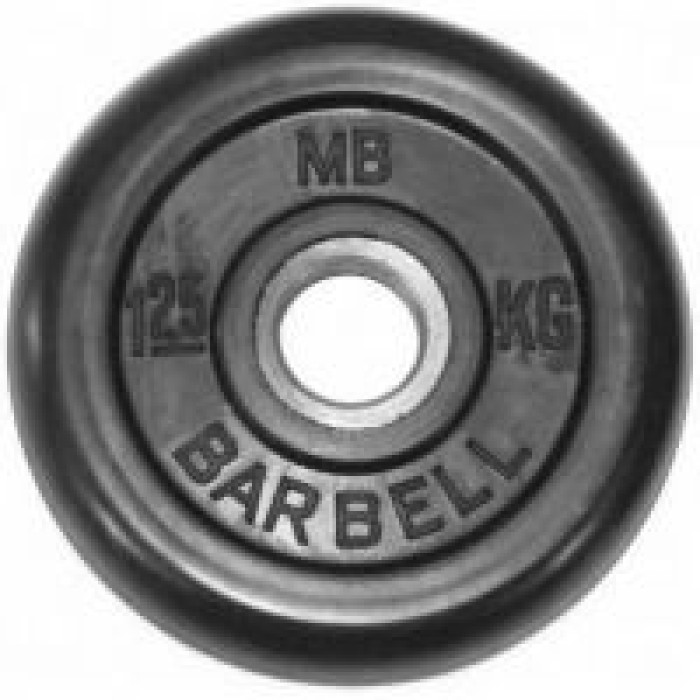 Диск обрезиненный MB Barbell MB-PltB51-1,25 Диск обрезиненный MB Barbell MB-PltB51-1,25