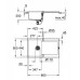 Кухонная мойка GROHE K500 серый гранит (31644AT0)