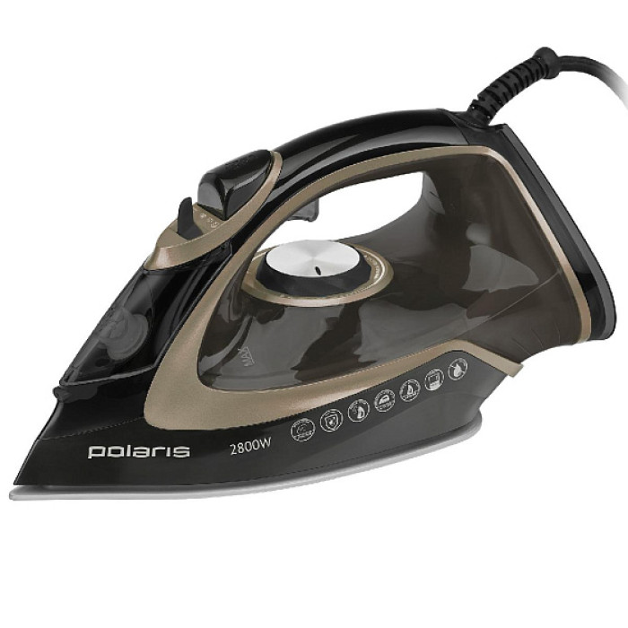 Утюг POLARIS PIR 2821AK черный/золотистый Утюг POLARIS PIR 2821AK черный/золотистый