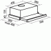 Вытяжка MBS PILEA 150 WHITE GLASS Вытяжка MBS PILEA 150 WHITE GLASS