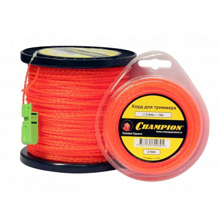 Леска триммерная CHAMPION twisted square 2.0мм* 15м (витой квадрат) Леска триммерная CHAMPION twisted square 2.0мм* 15м (витой квадрат)
