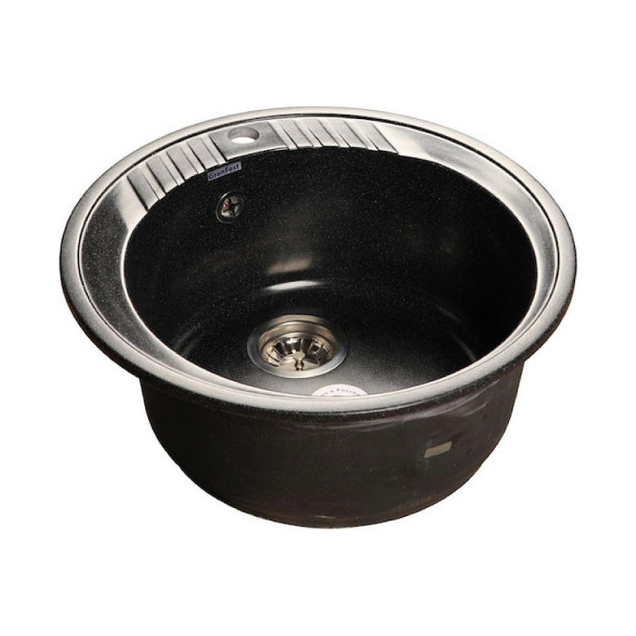 Кухонная мойка GRANFEST Rondo GF-R520 черный Кухонная мойка GRANFEST Rondo GF-R520 черный