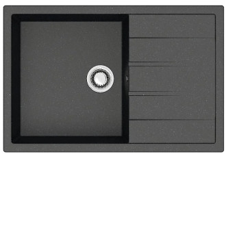 Кухонная мойка ZETT lab 161/Q4 черный T161Q004