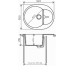 Кухонная мойка POLYGRAN Atol-620 №302 песочный