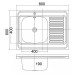 Кухонная мойка EMAR T6080RQ Кухонная мойка EMAR T6080RQ