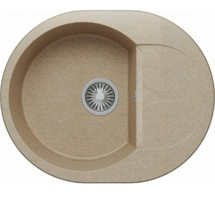 Кухонная мойка POLYGRAN Atol-620 №302 песочный