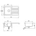 Кухонная мойка AQUASANITA Notus SQ101AW (графит 222) Кухонная мойка AQUASANITA Notus SQ101AW (графит 222)