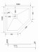 Поддон GROSSMAN GR-S2100100D 100х100х2,5 см графит