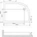 Поддон GROSSMAN GR-41210920R 120х90х15 см для GR-4121R