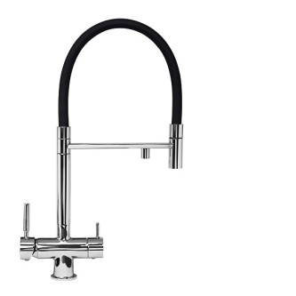 Смеситель ZIGMUND & SHTAIN ZS 2300 нержавейка полированная