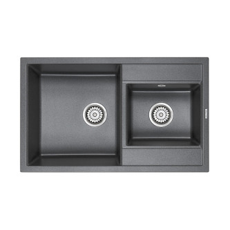 Кухонная мойка PAULMARK Tandem PM238250-DG Кухонная мойка PAULMARK Tandem PM238250-DG