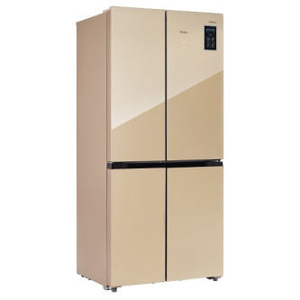 Холодильник TESLER RCD-482I BEIGE GLASS Холодильник TESLER RCD-482I BEIGE GLASS