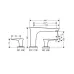 Смеситель HANSGROHE PuraVida 15448400 хром/белый