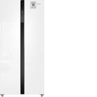 Холодильник WEISSGAUFF WSBS 500 Inverter NoFrost White Glass Холодильник WEISSGAUFF WSBS 500 Inverter NoFrost White Glass
