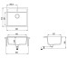 Кухонная мойка AQUASANITA Quadro SQQ100W (cerrus 120)