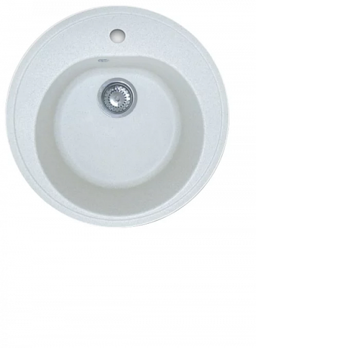 Мойка GRANFEST Rondo GF-R510 (d510) Белый 331 круглая 417517 Мойка GRANFEST Rondo GF-R510 (d510) Белый 331 круглая 417517