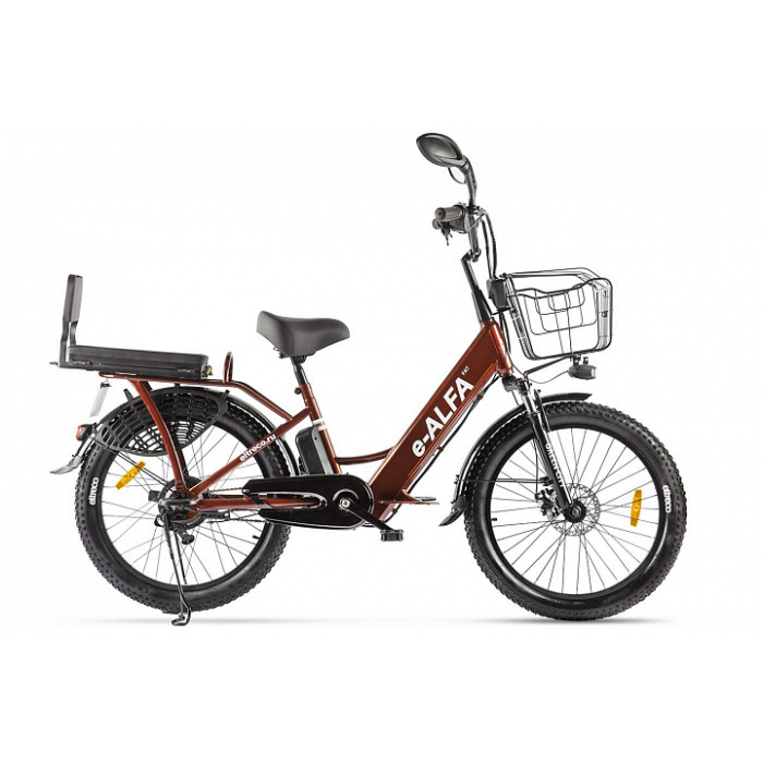 Велогибрид GREEN CITY e-ALFA Fat коричневый Велогибрид GREEN CITY e-ALFA Fat коричневый