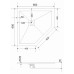 Поддон GROSSMAN GR-S29090D 90х90х2,5 см графит Поддон GROSSMAN GR-S29090D 90х90х2,5 см графит