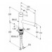 Смеситель для мойки KLUDI Steel 44850F860 Смеситель для мойки KLUDI Steel 44850F860