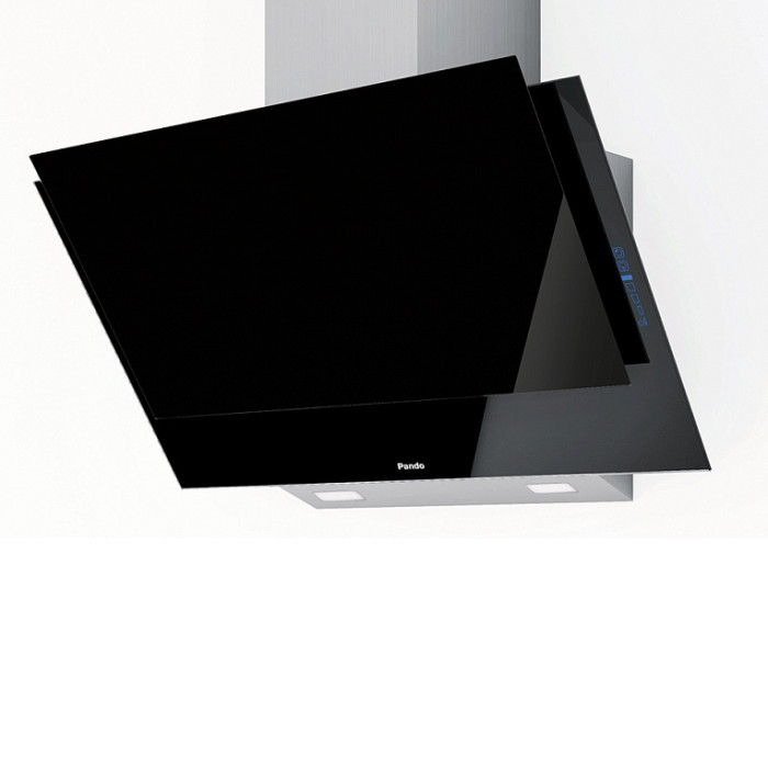 Вытяжка PANDO P-730/90 CRISTAL NEGRO V.1050 ECO SEC PLUS