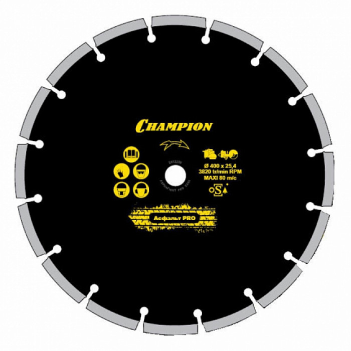 Диск алмазный CHAMPION pro 350/25,4/10 asphalt runne Диск алмазный CHAMPION pro 350/25,4/10 asphalt runne