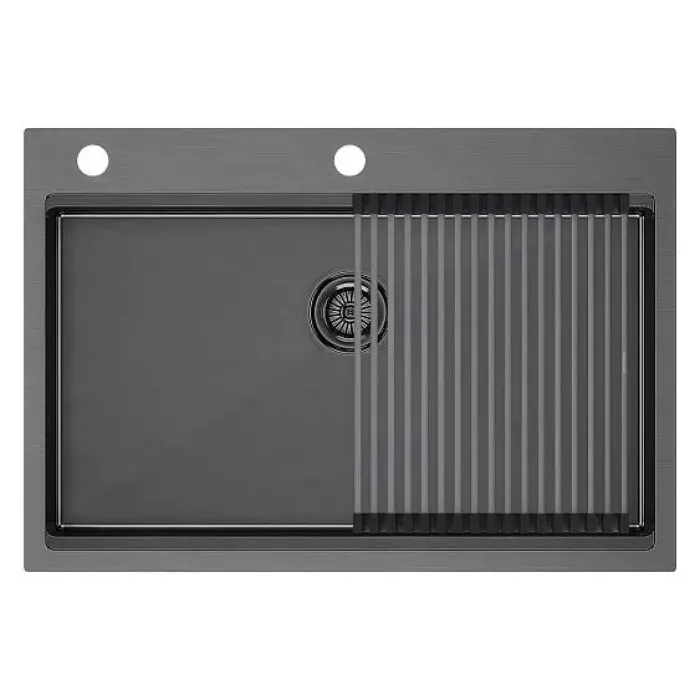 Кухонная мойка PAULMARK KRONER-PRO PM707551-GM