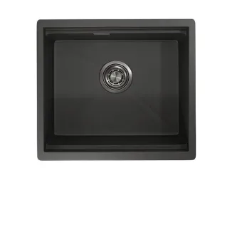Кухонная мойка GRANULA KS-5045U черный матовый Кухонная мойка GRANULA KS-5045U черный матовый